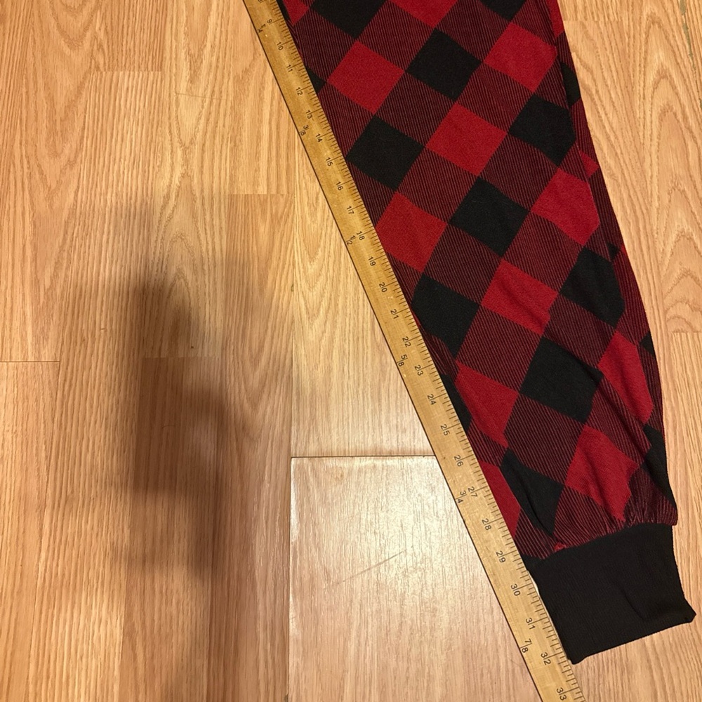 Maurice's Sleep Red And Black Checkered Cozy Pajama Pants XL Fast Shipping - Picture 6 of 6